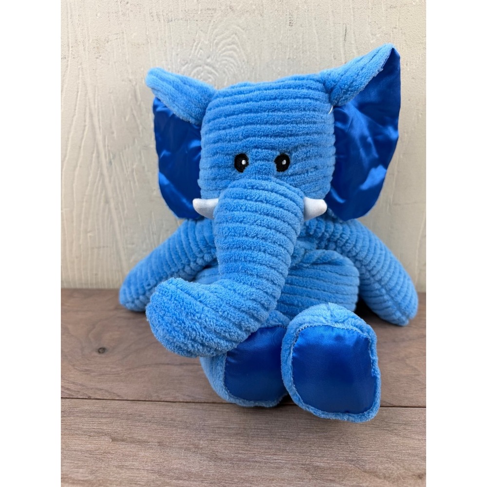 Warmies My First Elephant Blue Corduroy Plush Lavender Scented 13"